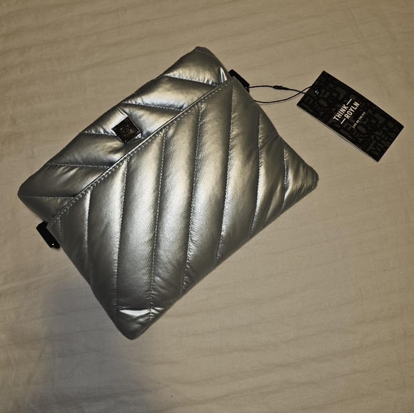 Think Royln Quilted Crossbody Bag – Pearl Ice Blue – NWT - Picture 11 of 16